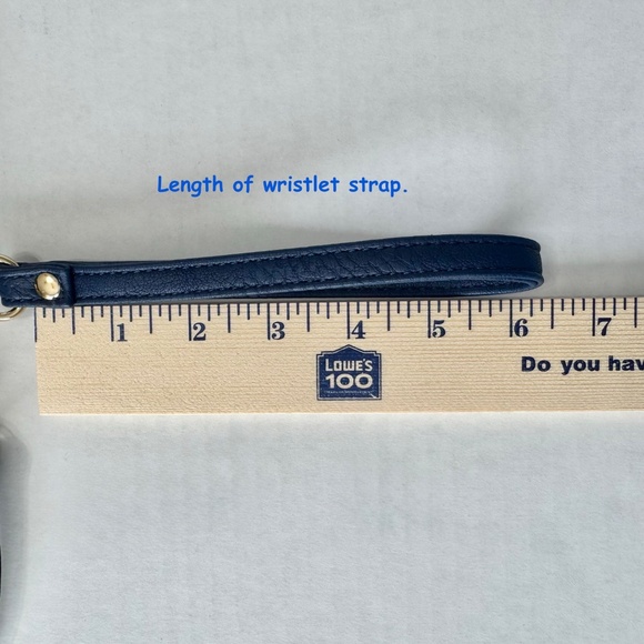 Charming Charlie Turn-Lock Crossbody / Wristlet Blue and Green Colorblock - Picture 12 of 13